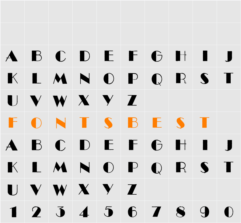 a_BentoRgh Character Map