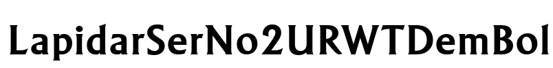 LapidarSerNo2URWTDemBol Font Image