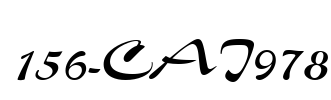 156-CAI978 Font Image