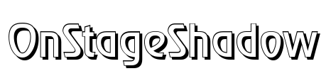 OnStageShadow Font Image