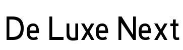 De Luxe Next Font Image