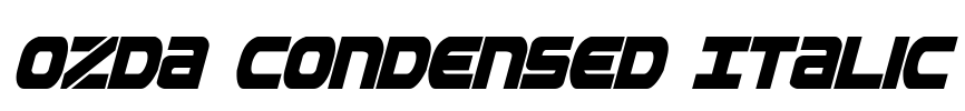 Ozda Condensed Italic