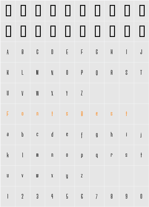 TechniqueLight Character Map