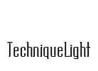 TechniqueLight Font Image