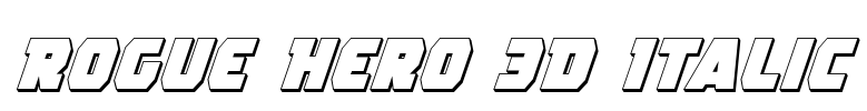 Rogue Hero 3D Italic