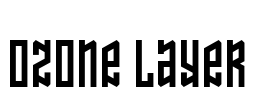 Ozone Layer Font Image