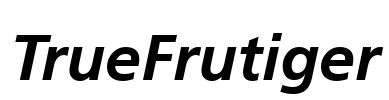 TrueFrutiger Font Image