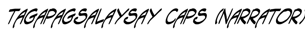 Tagapagsalaysay Caps (Narrator) Font Image