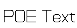 POE Text Font Image
