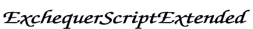 ExchequerScriptExtended Font Image