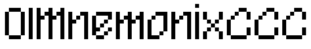 01MnemonixCCC Font Image
