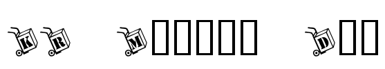 KR Moving Day Font Image