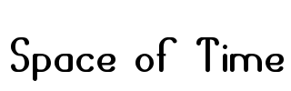 Space of Time Font Image