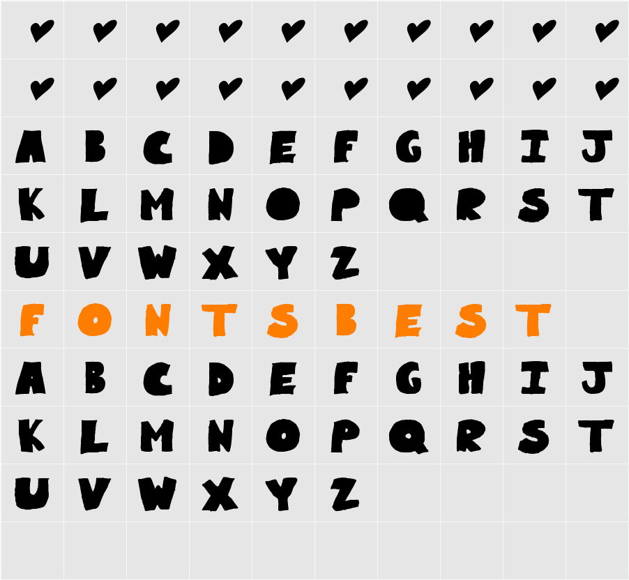 Nunanunong Demo Character Map