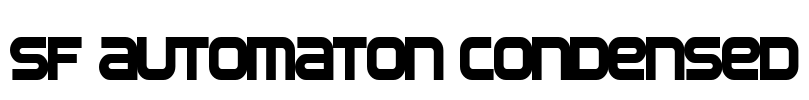 SF Automaton Condensed Font Image