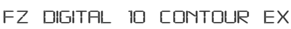 FZ DIGITAL 10 CONTOUR EX Font Image