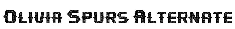 Olivia Spurs Alternate Font Image