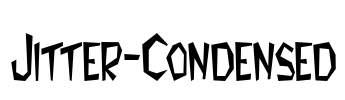 Jitter-Condensed Font Image