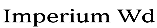 Imperium Wd Font Image