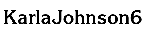KarlaJohnson6 Font Image