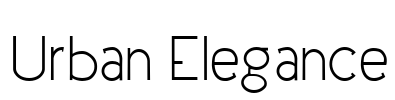 Urban Elegance Font Image