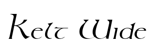 Kelt Wide Font Image