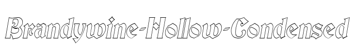 Brandywine-Hollow-Condensed Font Image