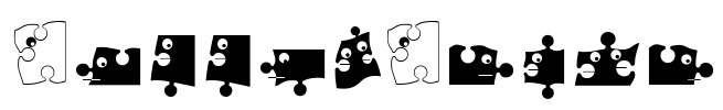 PuzzleParts Font Image