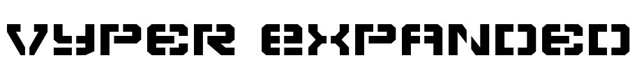 Vyper Expanded Font Image