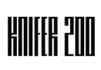 Knifer 200 Font Image