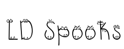 LD Spooks Font Image