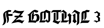 FZ GOTHIC 3 Font Image