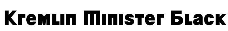Kremlin Minister Black Font Image