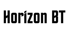 Horizon BT Font Image