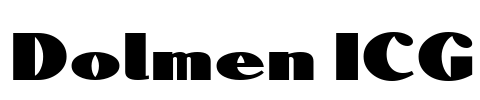 Dolmen ICG Font Image