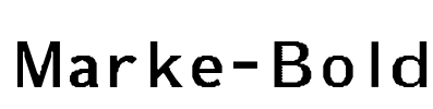 Marke-Bold Font Image