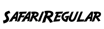 SafariRegular Font Image