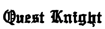 Quest Knight Font Image