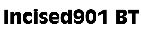 Incised901 BT Font Image