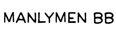 ManlyMen BB Font Image