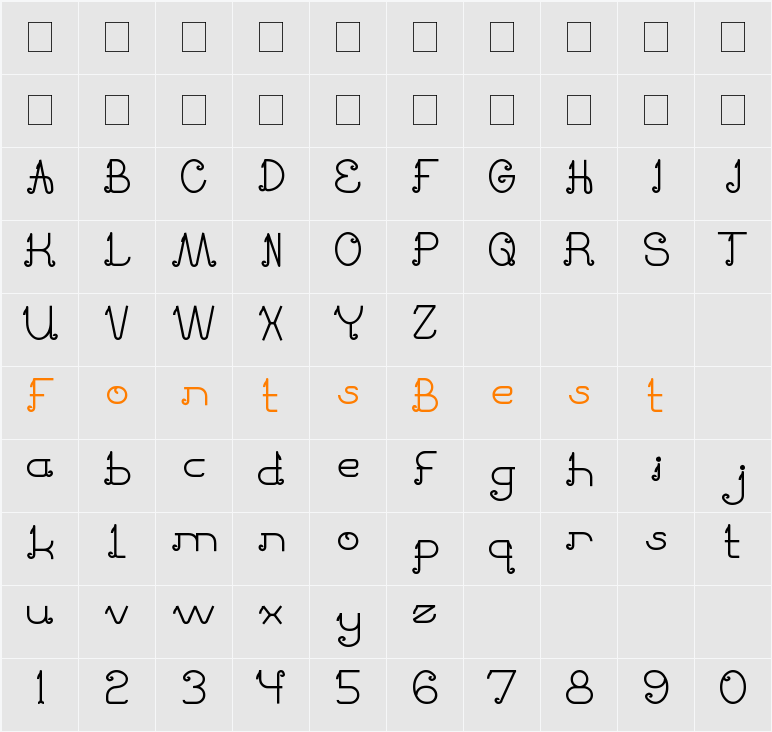 Pretty Clever Character Map