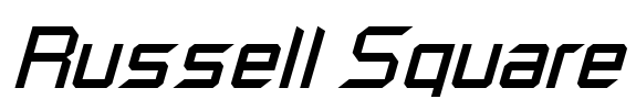 Russell Square Font Image