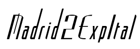 Madrid2ExpItal Font Image