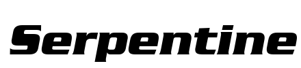 Serpentine Font Image