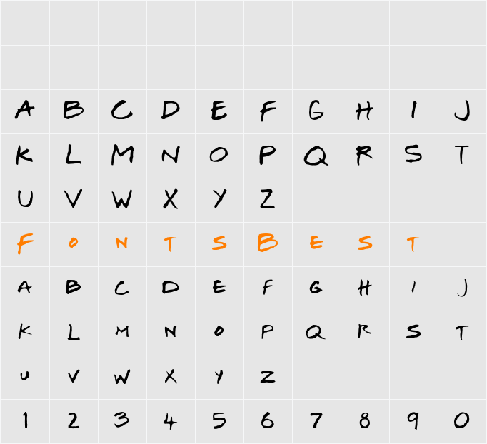 MaltFriends Pro Character Map