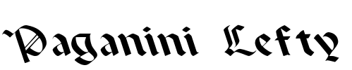 Paganini Lefty Font Image