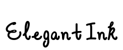 Elegant Ink Font Image