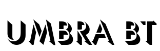 Umbra BT Font Image