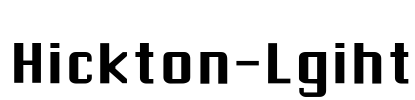 Hickton-Lgiht Font Image