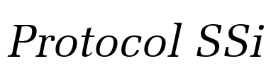 Protocol SSi Font Image